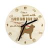 Karelian Bear Dog, Karjalankarhukoira - Clock with Dog, Wooden Clock with Engraving, Personalised Clock by