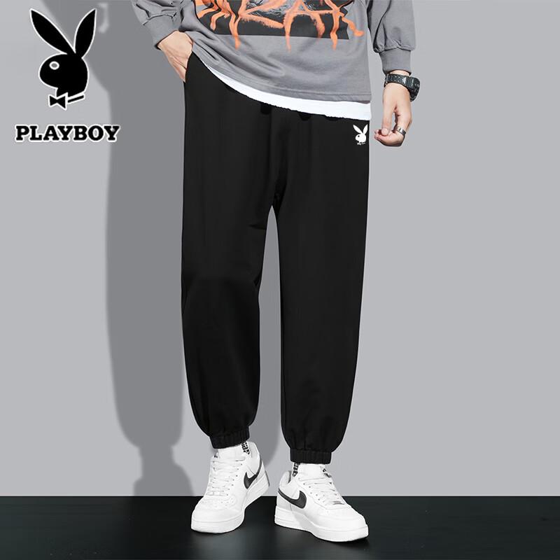 Playboy Men's Spring Autumn Casual Jogger Pants