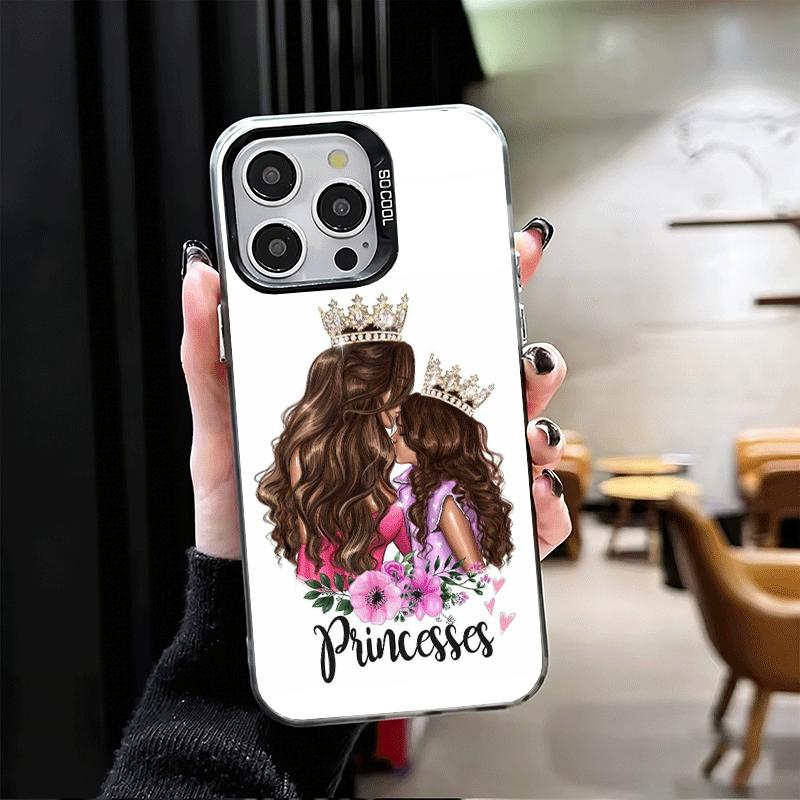Baby Mom Girls Soft Phone Case for iPhone 15 16 17 Pro Max 17Air 16E 14 Plus 13 12 Mini Shockproof Cover Back Shell