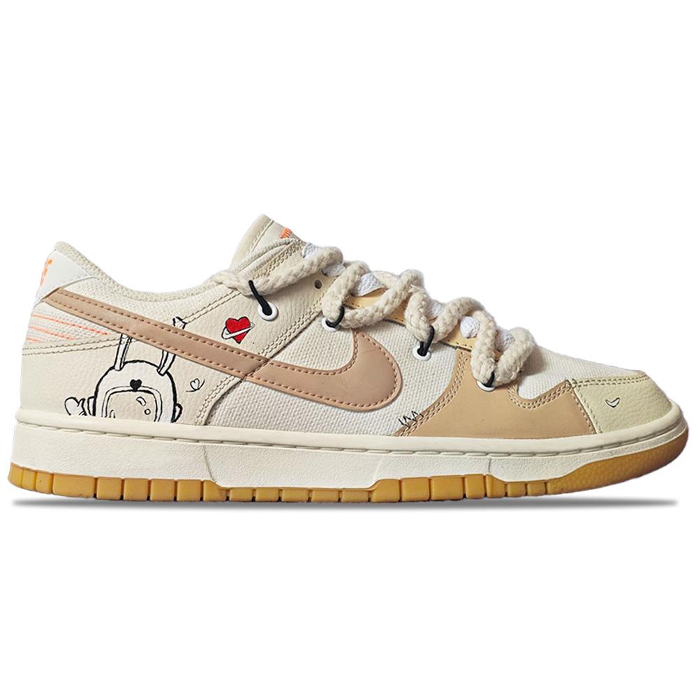 Nike Dunk Space Bunny Tendenza Moda Ammortizzazione Resistente all'Abrasione Ammortizzazione, Resistenti all'Usura Scarpe da Skateboard Basse FJ5475-100(Team307-2)