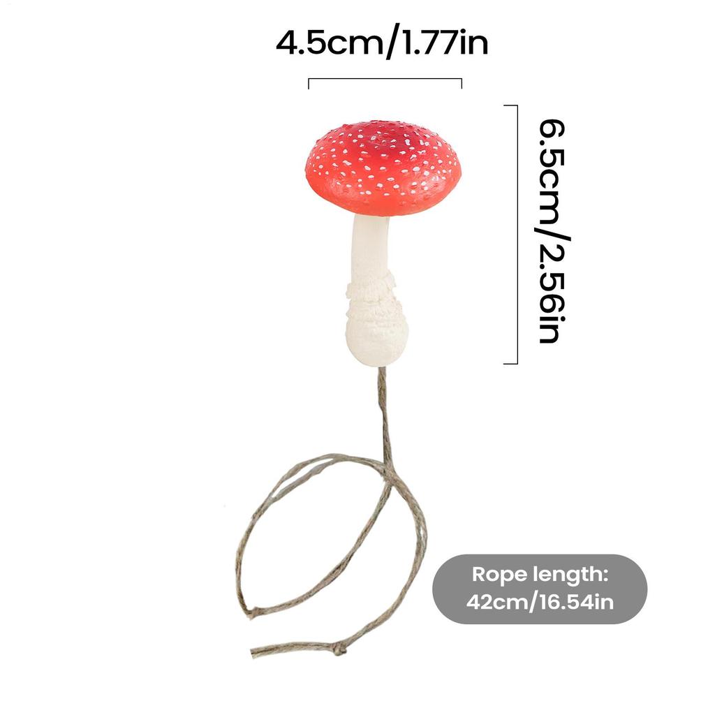 Jumping Spider Enclosure Accessories Magnetic Ornament Mushroom Spider Cage Accessories For Reptile Mantis Scorpion Small