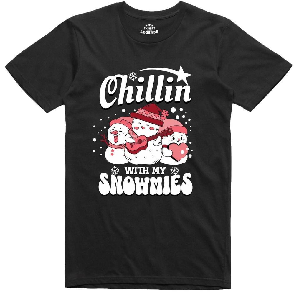 

Funny Christmas T Shirt Snowman Festive X Mas Gift Regular Fit M