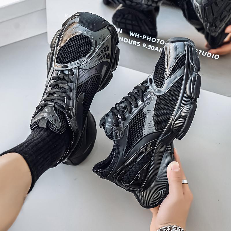 Men's Shoes Fashion Trend Thick Bottom Shoes Outdoor Anti-slip Comfortable Breathable Sneakers Casual Soft Running Shoes