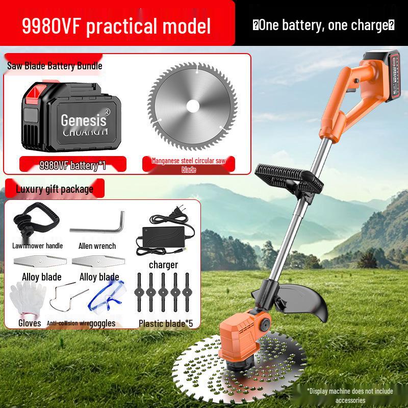 CHUANGYI Rechargeable Electric Lawn Mower & Garden Trimmer
