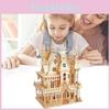 Dreamy Villa Wooden 3d Puzzle Set Ideal For Children Engaging Diy Activity For Family Fun