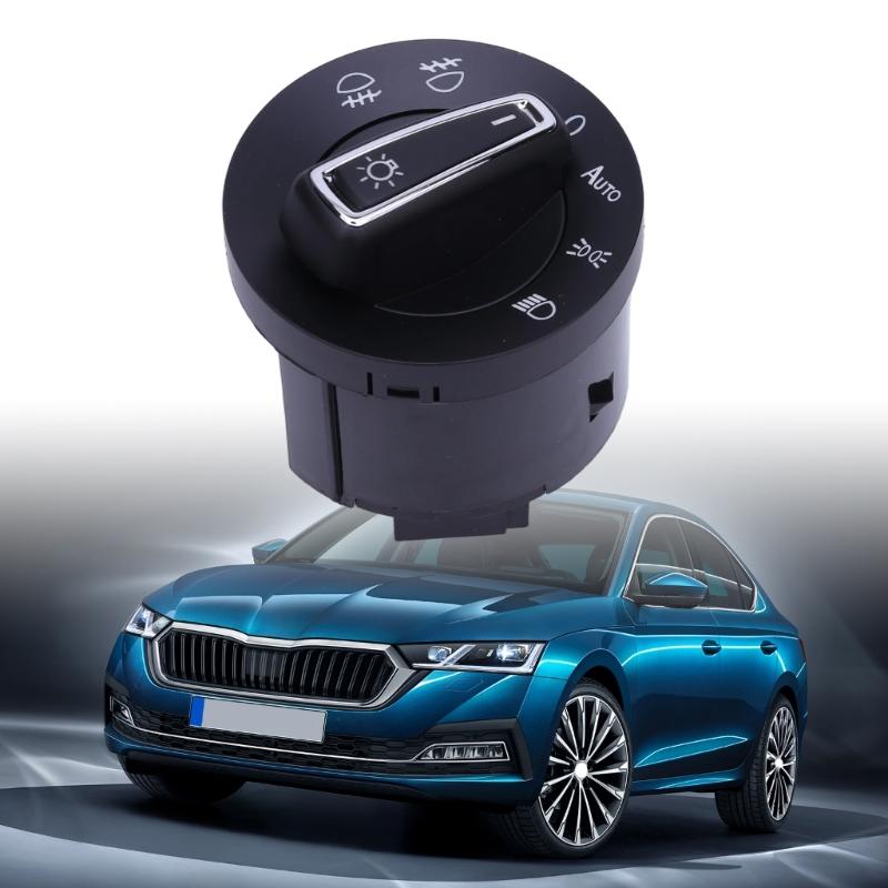 Headlamp Control Knob Repair Part 5G0941431AF for Dashboard Light Operation, ABS Housing Part for Selected Vehicle Models, Single Unit for Daily