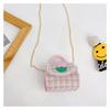 Kids Fashion Toyinspired Pu Crossbody Bag With Artificial Pearl Bow And Flower Decoration For School Use