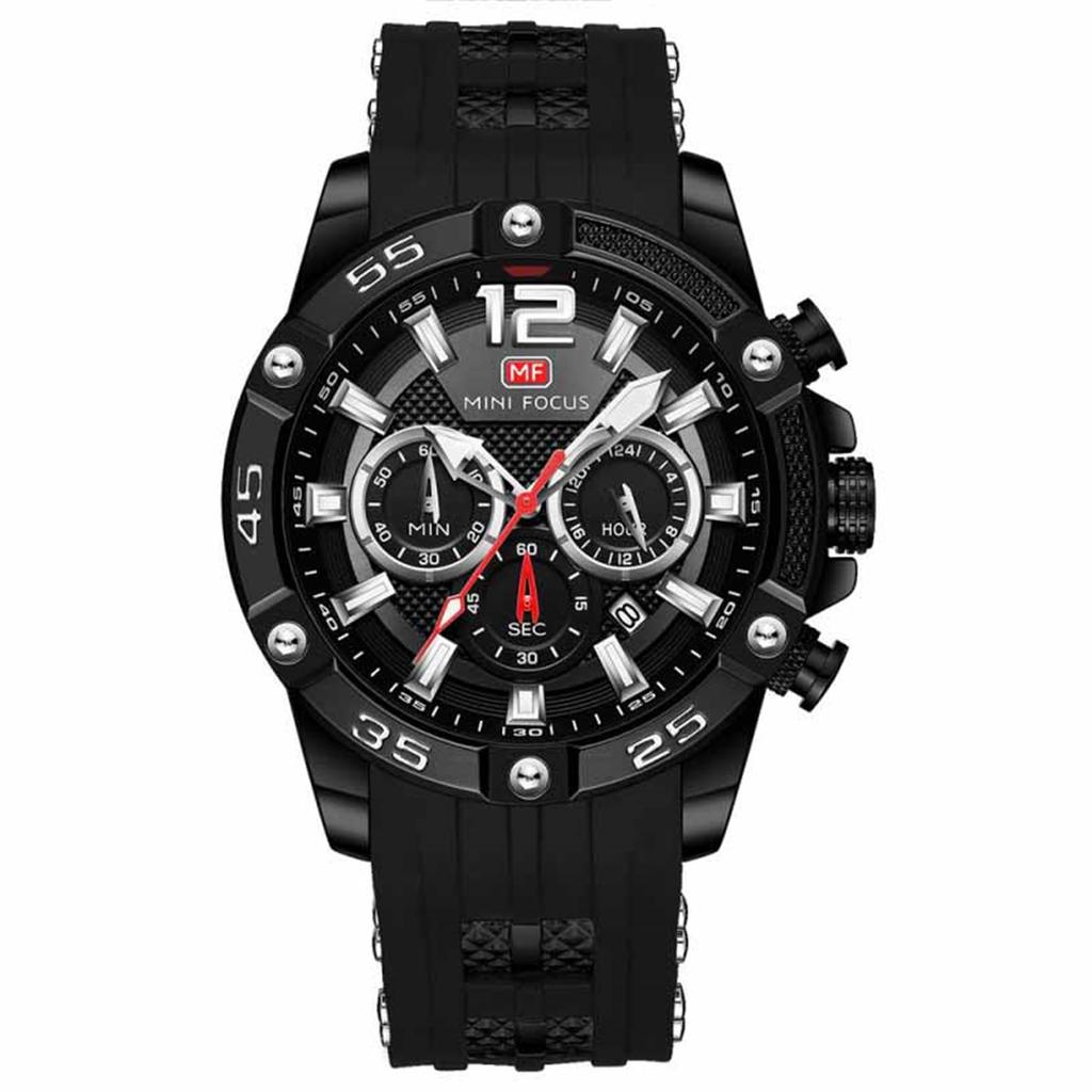 Men's Waterproof Luminous Running Alarm Clock Watch