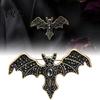 Gothic Bat Brooch Pin Halloween Rhinestone Brooch, Retro Shaped Lapel Dark Aesthetic Clothing Decor Pin, Jewelry Accessory for Bags Scarves