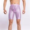 Sexy Männer Satin Glatt Penisring Boxer Gym Leggings U Konvexe Tasche Dessous Shorts Slip Höschen Elastische Hosen Formwäsche