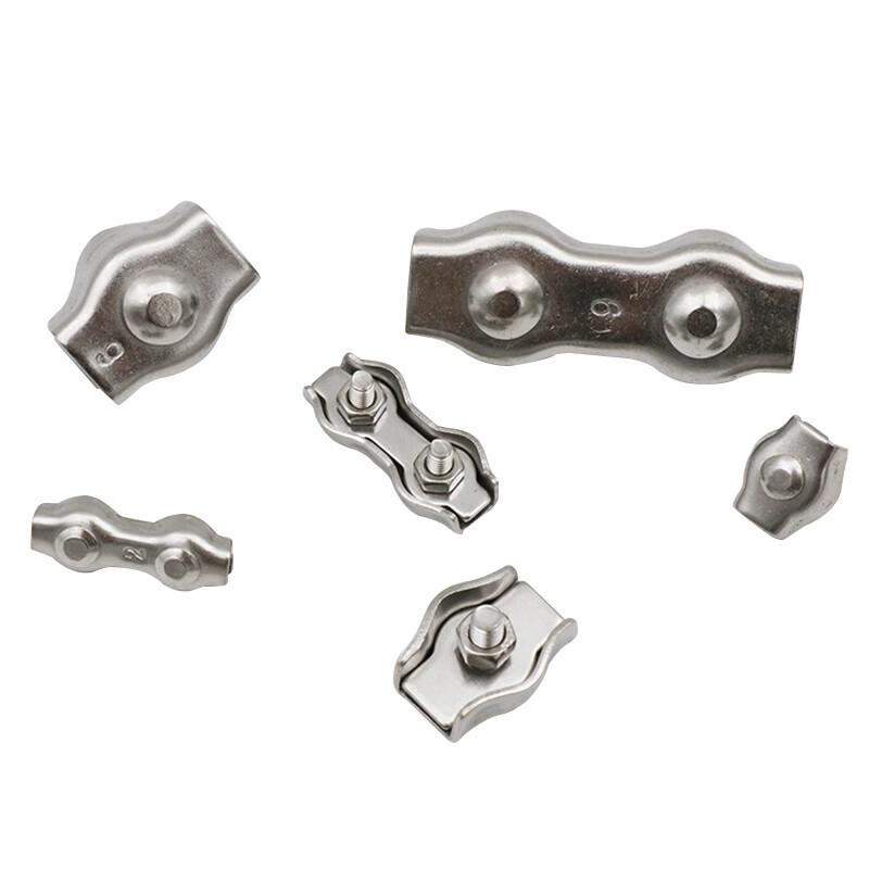 Stainless Steel Wire Rope Double Clamp