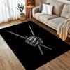 Drum Set and Drumstick Art Print Carpet for Living Room Bedroom Bedside Sofa Table Floor Mat Home Area Rug Decor Large Size