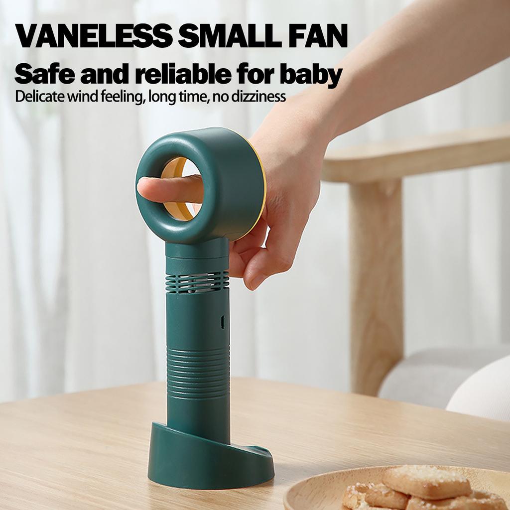 NEW USB Portable Bladeless Hand Cooler No Leaf Handy Fan