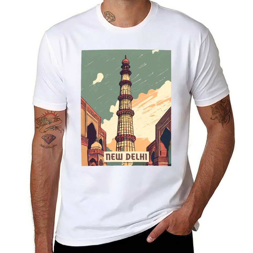 New Delhi Tshirt Casual Street Style Short Sleeve Tee