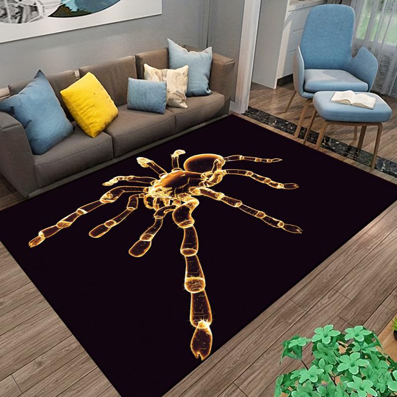 spider Carpet For Living Room Game Rugs Soft Floor Cartoon Rugs Bathroom Rug Mat Yoga Mat Home Decor  decoration chambre