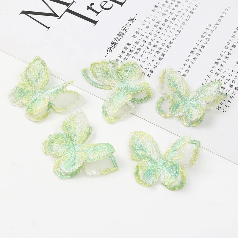 10PCs Artificial Flowers Butterfly Fake Flowers Gifts Wedding Decoration For Home Room Decor DIY Crafts Hair Brooch Accessories