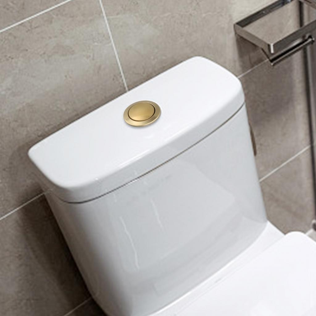 Buton de tragere Auriu Buton de toaletă Buton de apăsare pentru toaletă