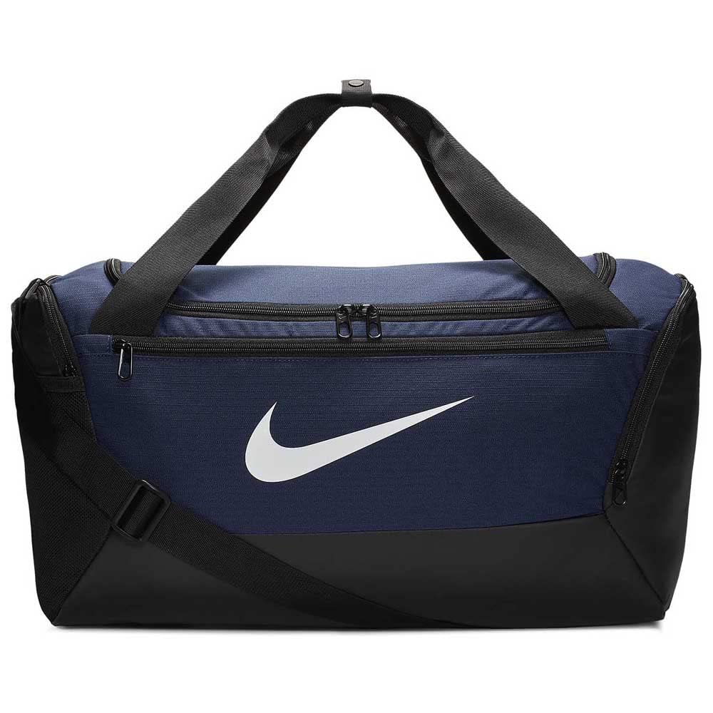 Nike Brasilia Duffel Small Bag, (Midnight Navy/Black/White) NK19FA-BA5957-410
