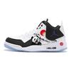 Jordan Courtside 23 Cushioning Slip Resistant Abrasion Resistant Mid Top Vintage Basketball Shoes Unisex Black White AR1000-104(Team181-)