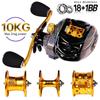 LEO FISHING Baitcasting Reel 18+1BB Casting Reel Smooth Metal 7.2:1 Gear Ratio Fishing Reel with Standard or Deep or Shallow Spool for Bass