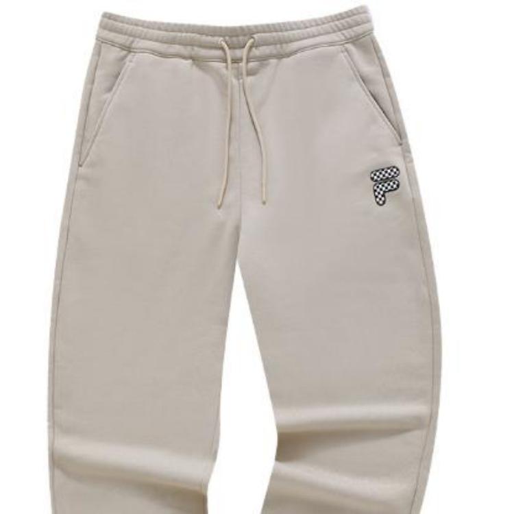 Fila Fusion FOB Series Solid Color Mid-Rise Tapered Fleece Knit Sports Pants Men Bottoms Jipi-Color T11M343603F-LK