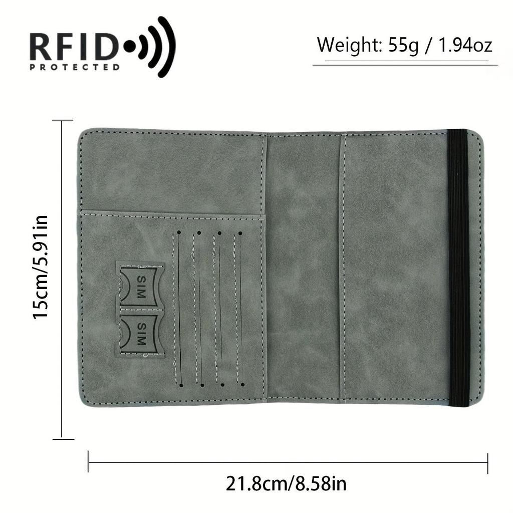 RFID passport holder slim passport wallet multi-functional wallet travel passport bag
