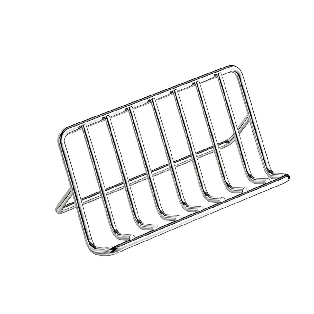 Slope Design Stainless Steel Soap Rack Bathroom Countertop Draining Soap Holder Creative High End Home Kitchen Storage Soap Dish