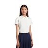 Anta Camisa Polo Esportiva Lisa para Corrida Feminina tops Cinza Nuvem-Rocha 162427121-3