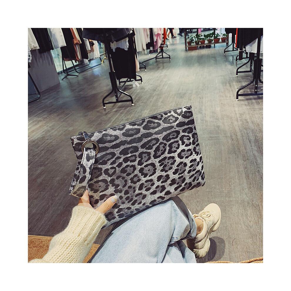 Casual Bags for Women Animal Print Leopard Clutch Female Leather Wallet Messenger Bag Ladies Handbag