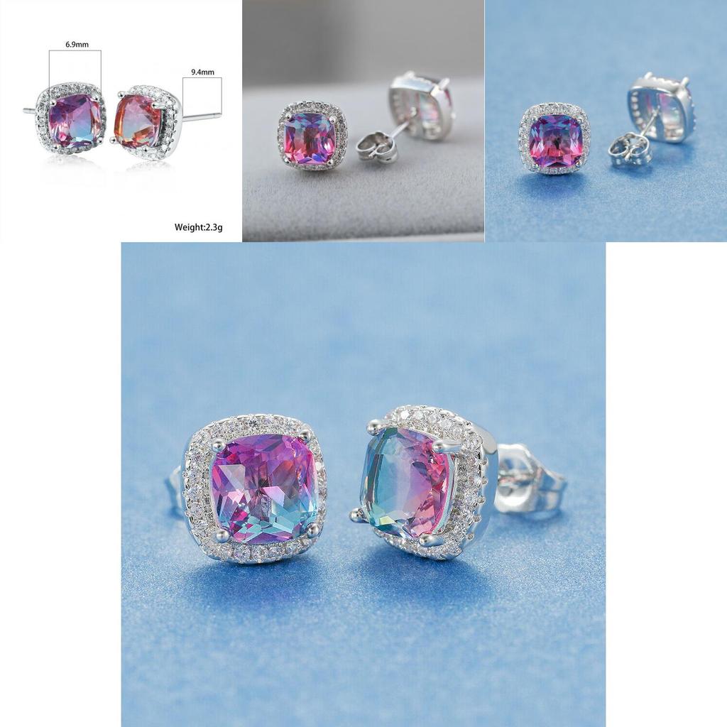 Unique Geometric Ear Jewelry With White Zirconia For Party Or Casual Wear