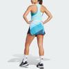 Adidas Transformative AEROREADY Pro Geometric Pattern Color Block Sports Tennis Breathable Sleeveless Short Slim Dress Women Dresses Blue IL9593