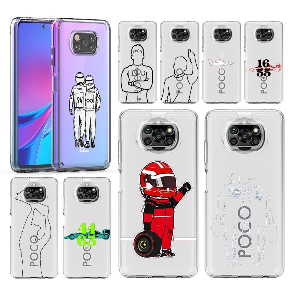 Phone Case For Xiaomi Poco X6 X5 NFC X3 F6 F5 Pro F4 F3 M3 14 13T 12T 12 13 Lite 11 Mi 5G Clear Cover F1 Number 33