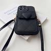3D Cute Love Heart Crossbody Lanyard Necklace Strap Card Holder Phone Case for IPhone 17 16 15 14 Plus 13 12 11 Pro Max X XR Cover