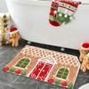 Weihnachts-Lebkuchenhaus Fußmatte Eingang Rutschfest Wasserabsorbierend Leicht zu Reinigen Festliche Atmosphäre Weihnachtsdekoration