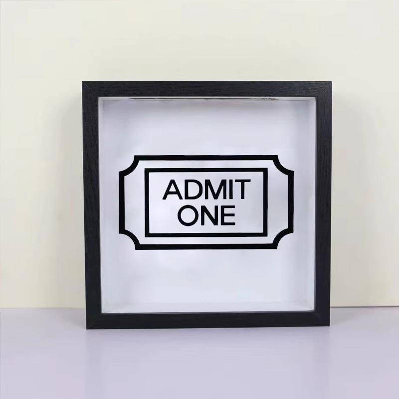 

Фрагменты времени: Рамка для демонстрации билетов на концерты и памятных вещей из путешествий 15cm*15cm