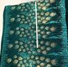 Peacock Feathers Sequin Fabric Wedding Party Girl Perform Dress Make Cloth Embroidery Lace Green Originality Fashion Fabrics