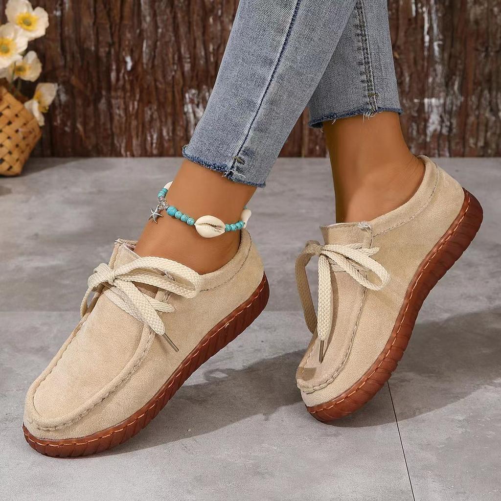 Fashion Women's Casual Shoes Trend Lace Up Shoes for Women Soft Bottom Flats Comfortable Female Sneaker Women Shoes Zapatos Para Mujeres