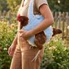 Crochet Chicken Handbag Kit , DIY Crochet Material Kit for Making a Chicken Purse , Perfect for Bag