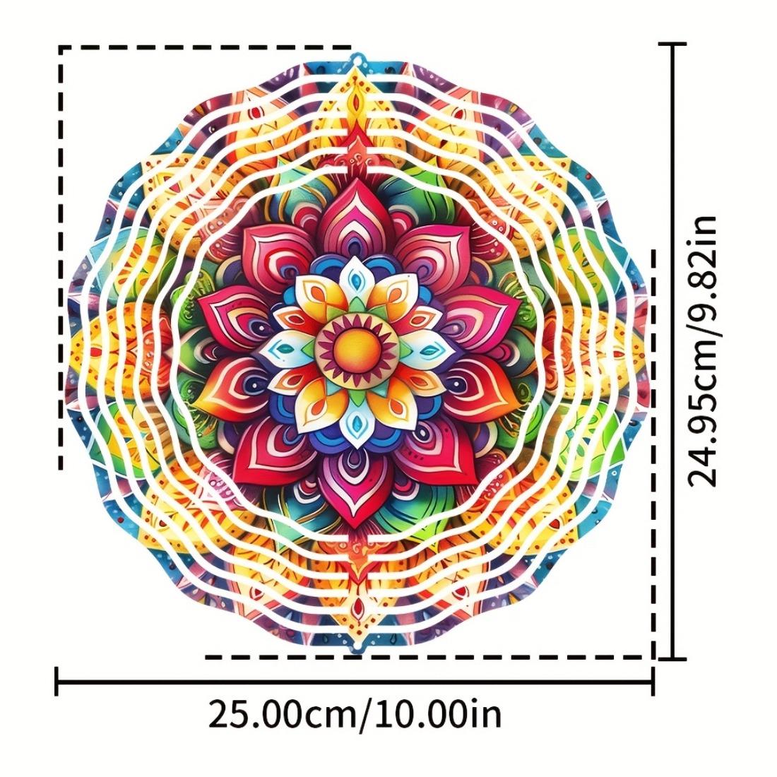 

3D Флюгер из нержавеющей стали, Кинетическая скульптура «Цветущие цветы», Металлический подвесной ловец ветра для декора в помещении/на улице, Весеннее садовое искусство 01A