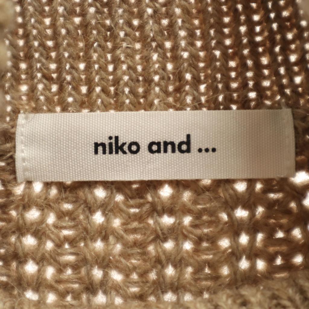 niko and... No sleeve turtleneck knit Ash brown Women Used