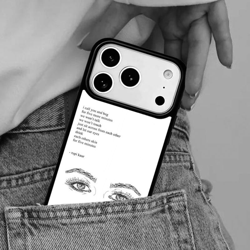 Minimal Aesthetics Soft Phone Case for iPhone 17ProMax 12 13 14 15 16e 17 Pro Max Plus Air Cover