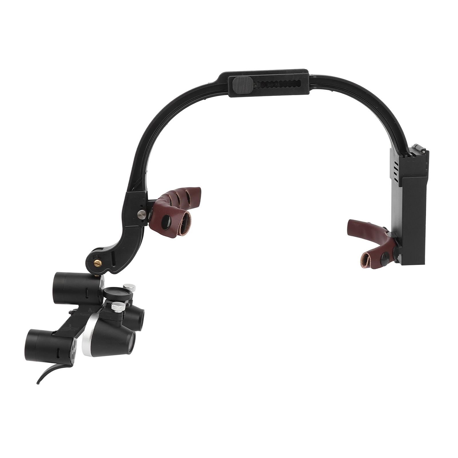 

3,5-кратна лупа з пов язкою на голову, кріплення на голову, збільшувальне скло з підсвічуванням для медичної роботи 100‑240 В ЄС EU Plug