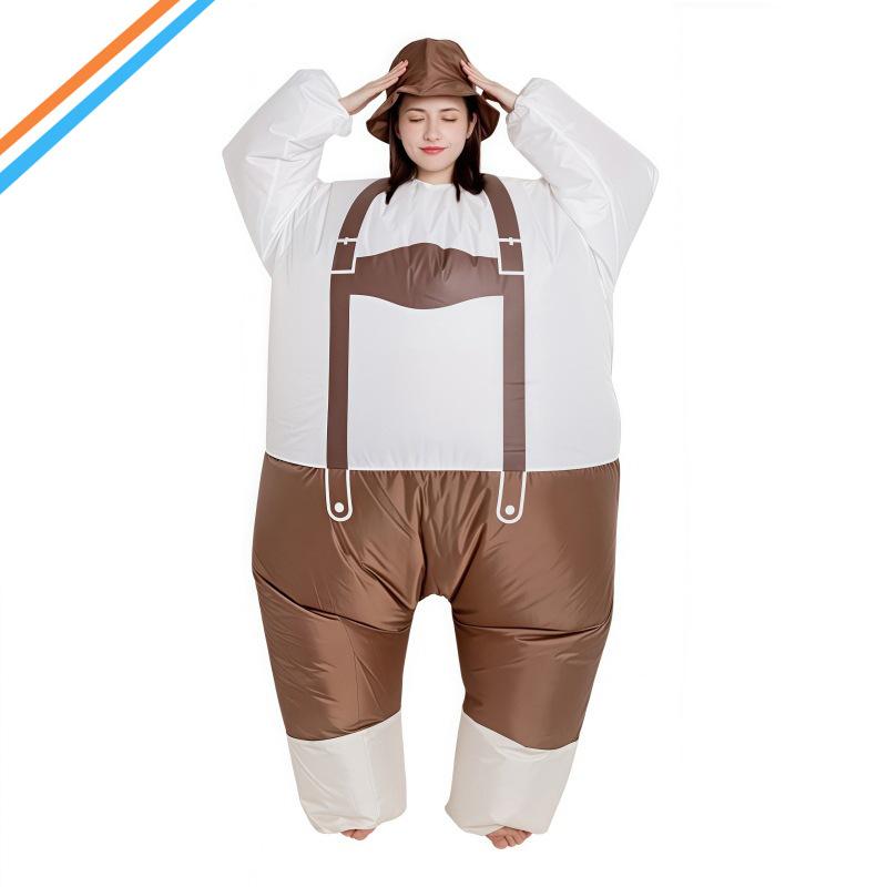 Halloween Evil Clown Inflatable Costume Cartoon Human Puppet Costume Clown Show Party Trick Props