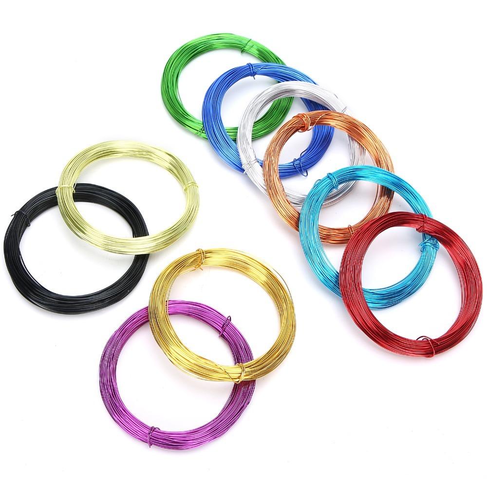 

10PCS Assorted Color Colored Aluminum Wire Flexible Soft Flexible Aluminum Wire Bicycle Weaving