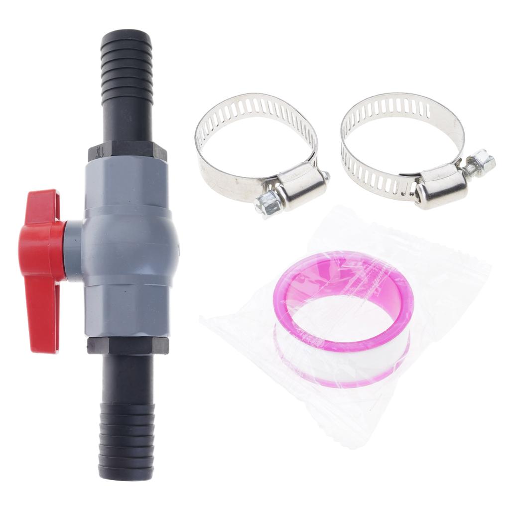 PVC Pool Valves 40mm Thread 32mm Barbed Hose Adapter for Water Control In Irrigation Systems