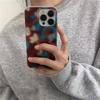 Korean Colorful Blocked Striped Vortex Pattern Phone Case For iPhone 16 11 12 13 14 15 Pro Max SE XR X XS 7 8 Plus Soft Cover