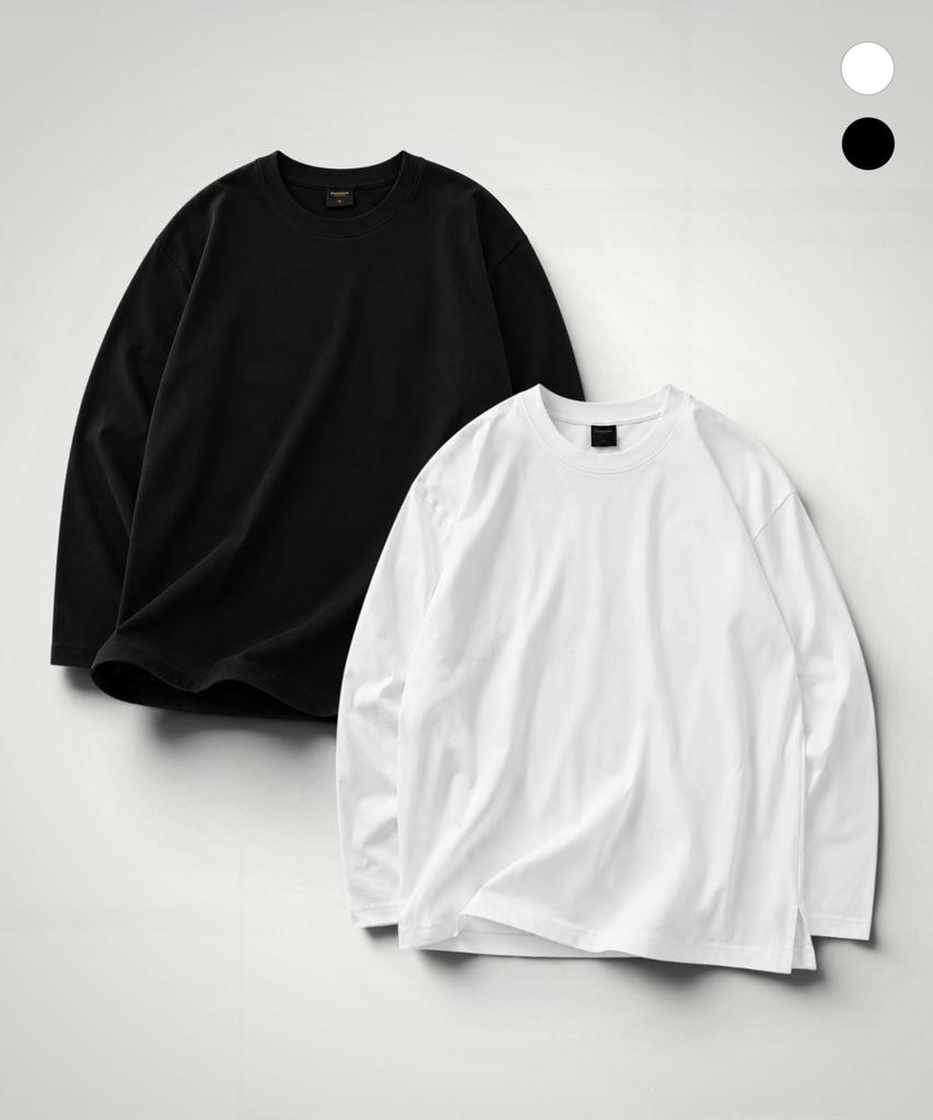 PENDULUM Essential Heavy Cotton Long Sleeve Tee - 2 Types (Lr5Tu570_Lr5Tu571)_2Color