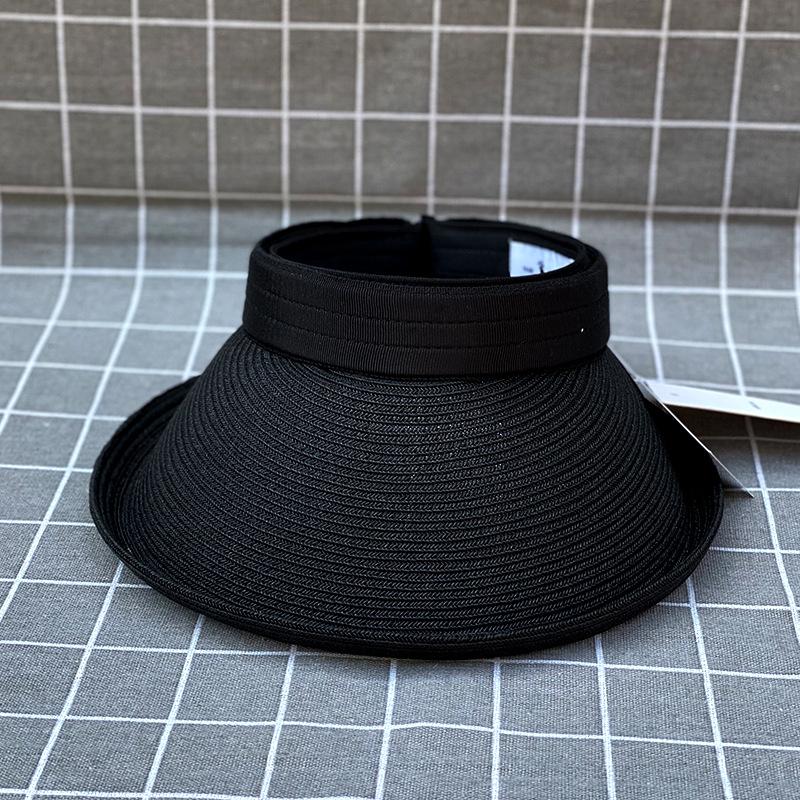 Sunshade Empty Top Hat Children Spring And Summer Sun Protection Cap Front Roll Versatile Sun Hat Tide Japanese Big Brim Straw Hat