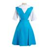 Rei Ayanami Cosplay Costume Asuka Langley Soryu Cosplay Girl Women School Uniform Dresses Wig Hair Clips Halloween Loli Clothing