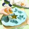2 Piece Heat Resistant Baby Food Molds Easy To Release Ice Cube Trays Cute Chocolate Mold  Fondant